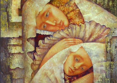 Lullaby. oil, canvas, acrylic, 80x60 cm, 2008. For sale