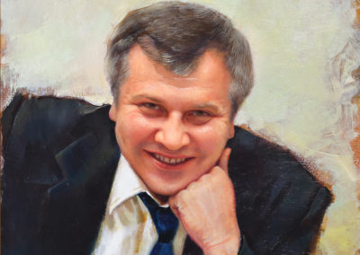 Portrait of Igor Zenkin. oil, canvas, 70x60 cm, 2017. In a private collection