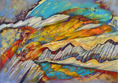 In a swift stream. oil, canvas, 60х80 cm, 2012. For sale