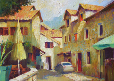 Street of Risan. oil, canvas, 28x35,6 cm, 2016. In a private collection