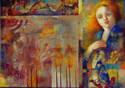 Autumn melancholy. oil, canvas, acrylic, 60х80 cm, 2012. In a private collection