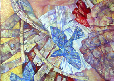 Icarus. oil, canvas, 90x50 cm, 2007. In a private collection