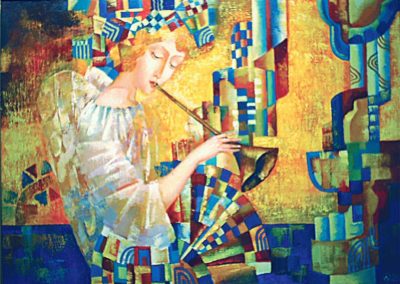 Annunciation. oil, canvas, 50x70 cm, 2007. In a private collection