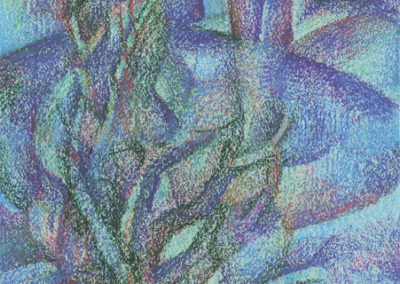 Затерянный берег. б., цв. масляная пастель, 40х30 см, 1998