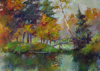 Abramtsevo. Autumn. oil, canvas, 30х40 cm, 2018. In a private collection