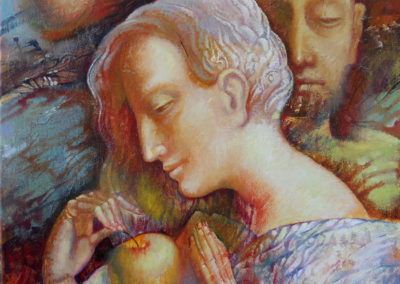 Apple feast. oil, canvas, 50x40 cm, 2007