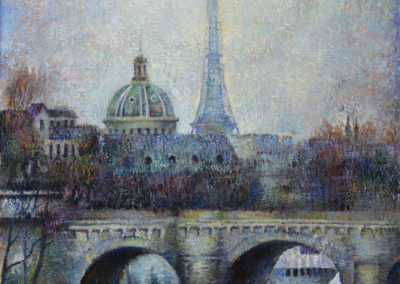 Evening. Paris. oil, canvas, 60x50 cm, 2020. For sale